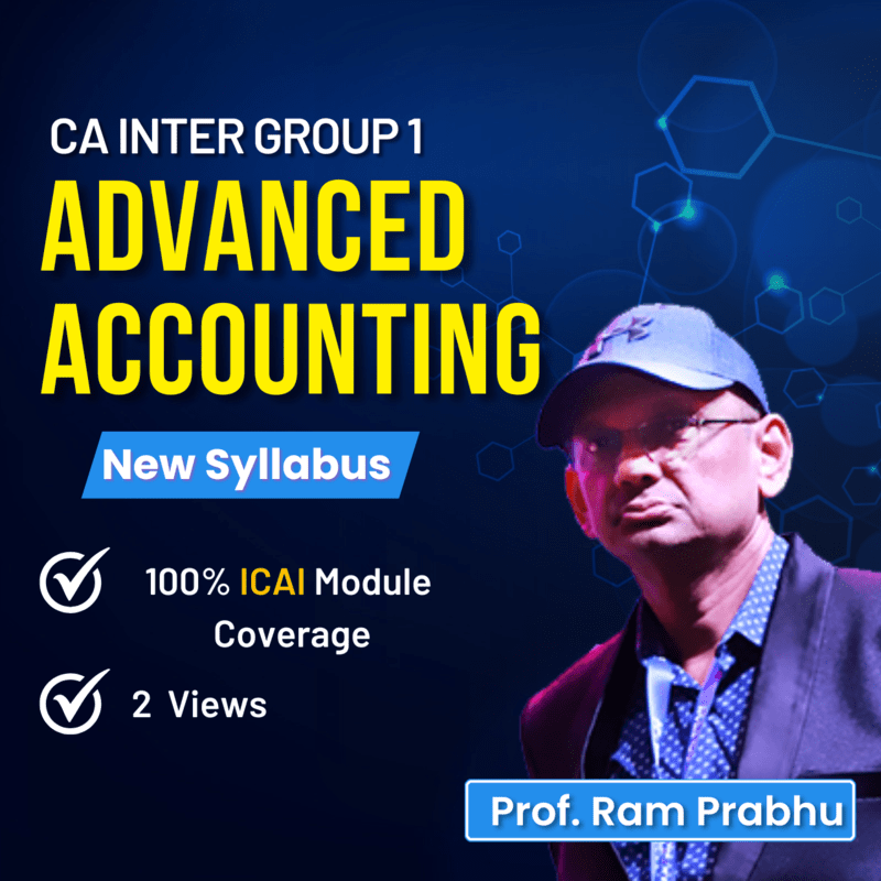 CA Inter Advanced Accounting (Excl.AS) -  (Group 1) - By J.K Shah Classes - Prof Ram Prabhu