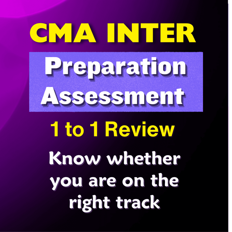 CMA Inter Preparation Assessment by SJC Institute